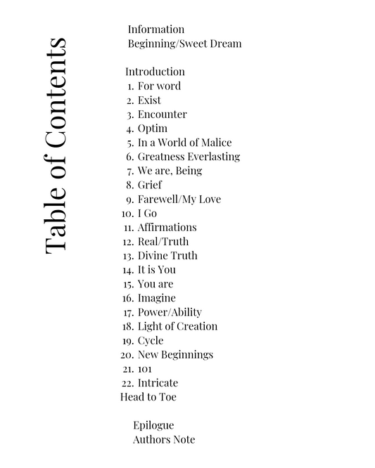 The Act of Being (Renascence)