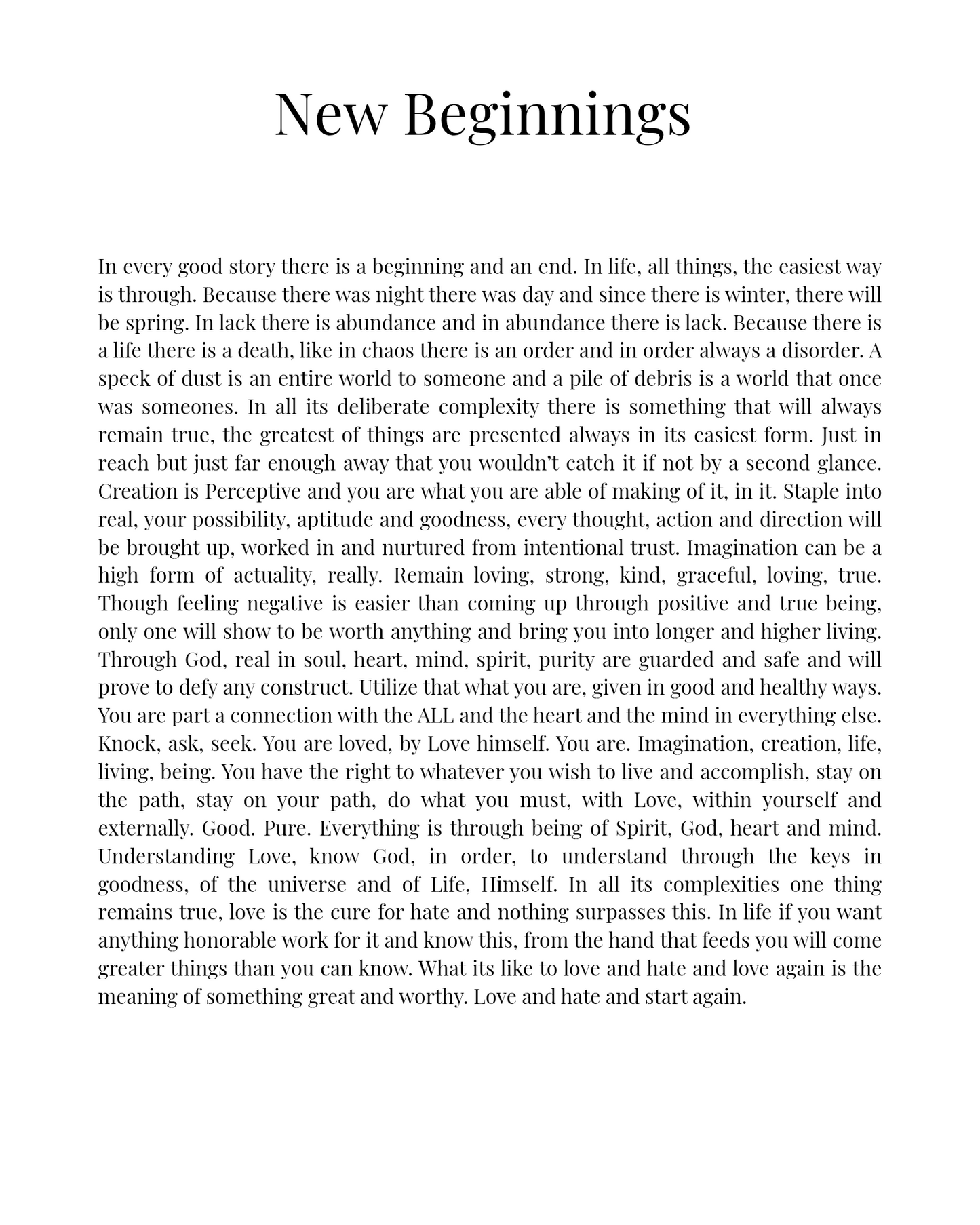 The Act of Being (Renascence)